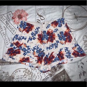 Free People Floral Shorts